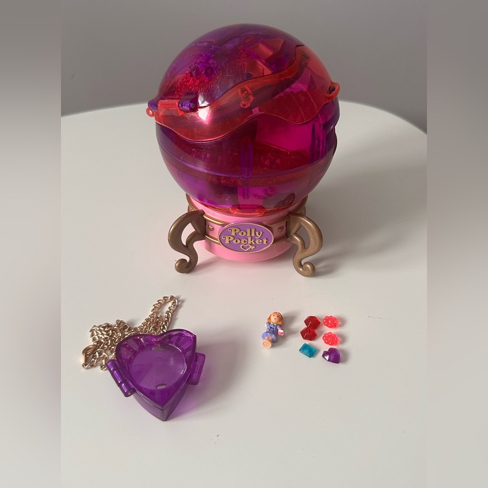 Polly Pocket Jewel Magic Ball Sparkle Surprise Rare 1996 Vintage Blue Bird Toys